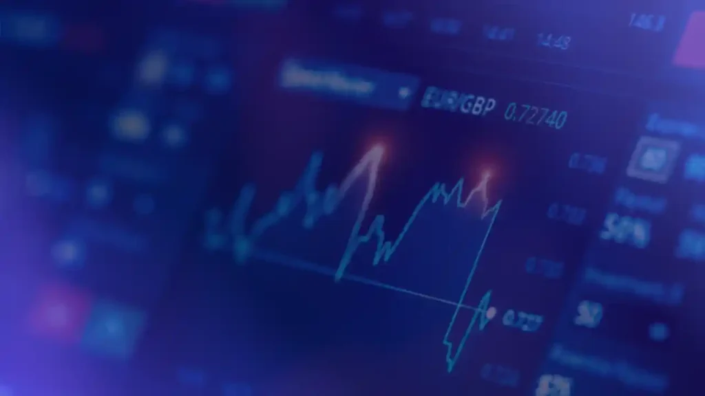 Premium editorial financial graphic showing pullbacks within a broader market move