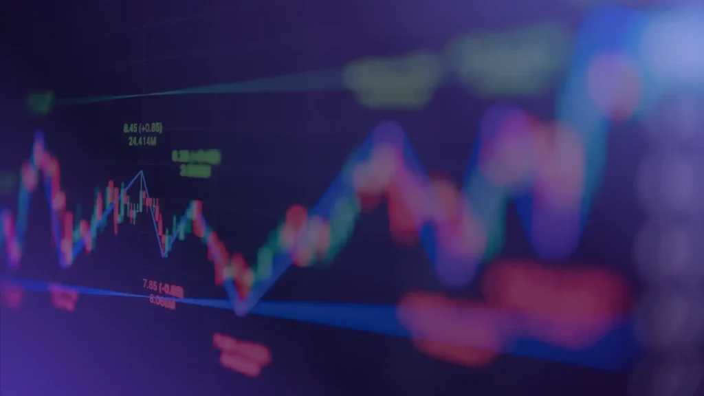 Premium editorial financial graphic showing position trading through long-term trend structure and broader market context