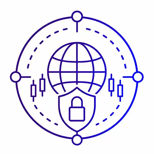 Globe within a dotted boundary representing defined geographic and regulatory access limits.