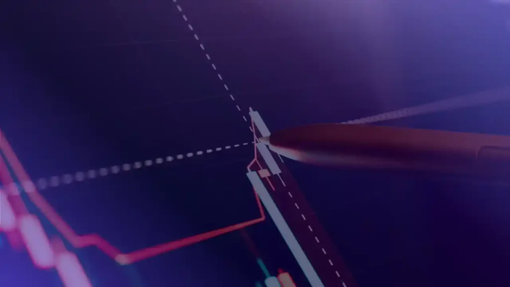 Educational chart showing the MACD line, signal line and histogram as measures of changing price momentum.